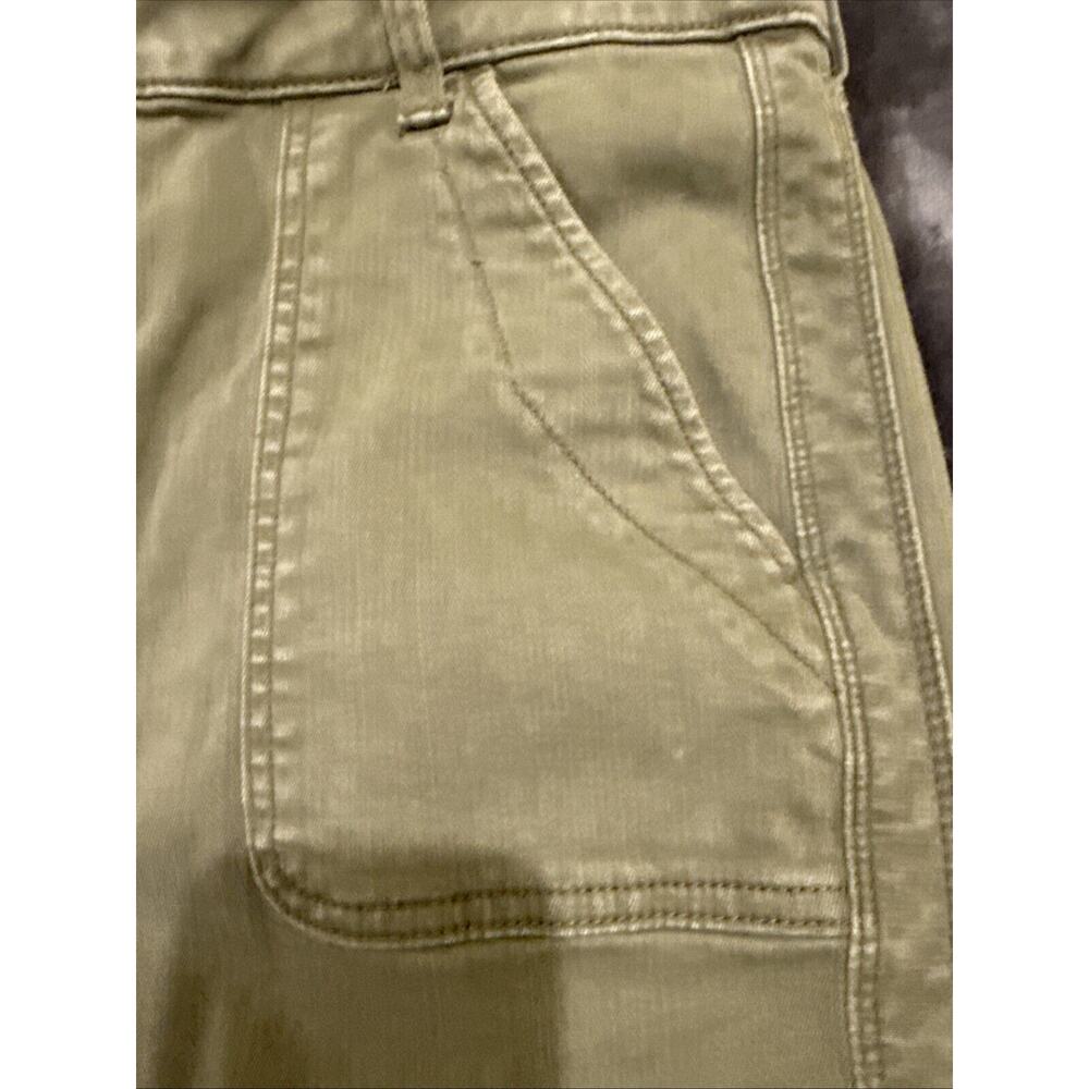 American Eagle Jeans Womens 14 LONG Green Denim Pants High Rise Jegging - Picture 6 of 14